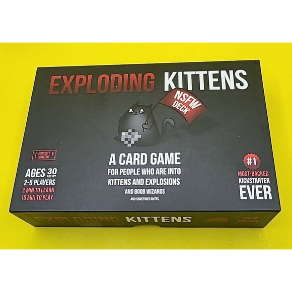 Exploding Kittens Not Safe For Work NSFW Edition Deck Card Game Deck Complete - Picture 5 of 11